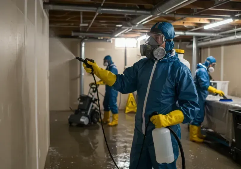 Basement Sanitization and Antimicrobial Treatment process in La Paloma, TX